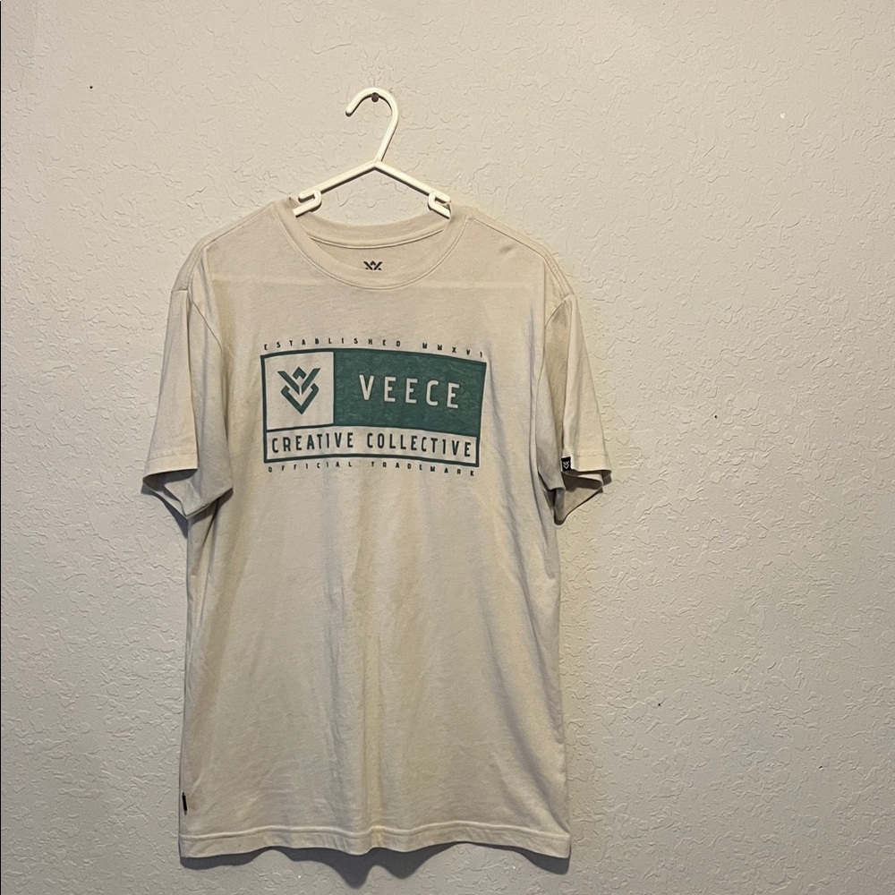 Veece Creative Collective Men's Cream Graphic Tee
